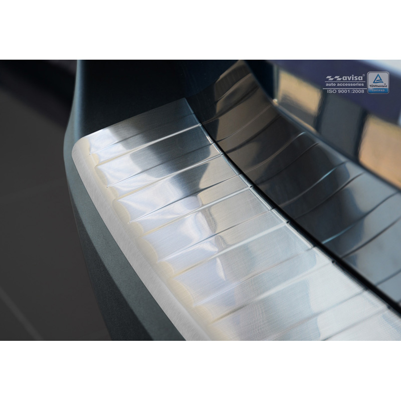 Stainless Steel Rear bumper protector  Peugeot 5008 II 2017-2024 (excl. GT-Line) 'Ribs'