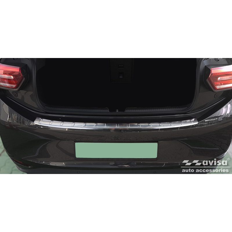 Stainless Steel Rear bumper protector  Volkswagen ID.3 2020-2023 & FL 2023- 'Ribs'
