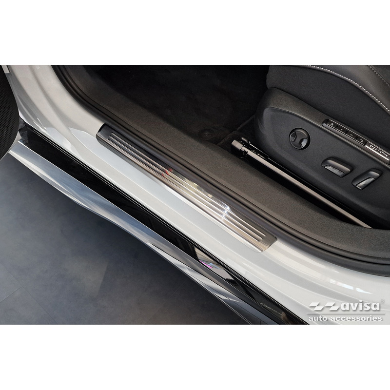 Inox door sill protectors  Volkswagen ID.7 2023- & ID.7 Tourer 2024- 'Lines' - 4-pieces