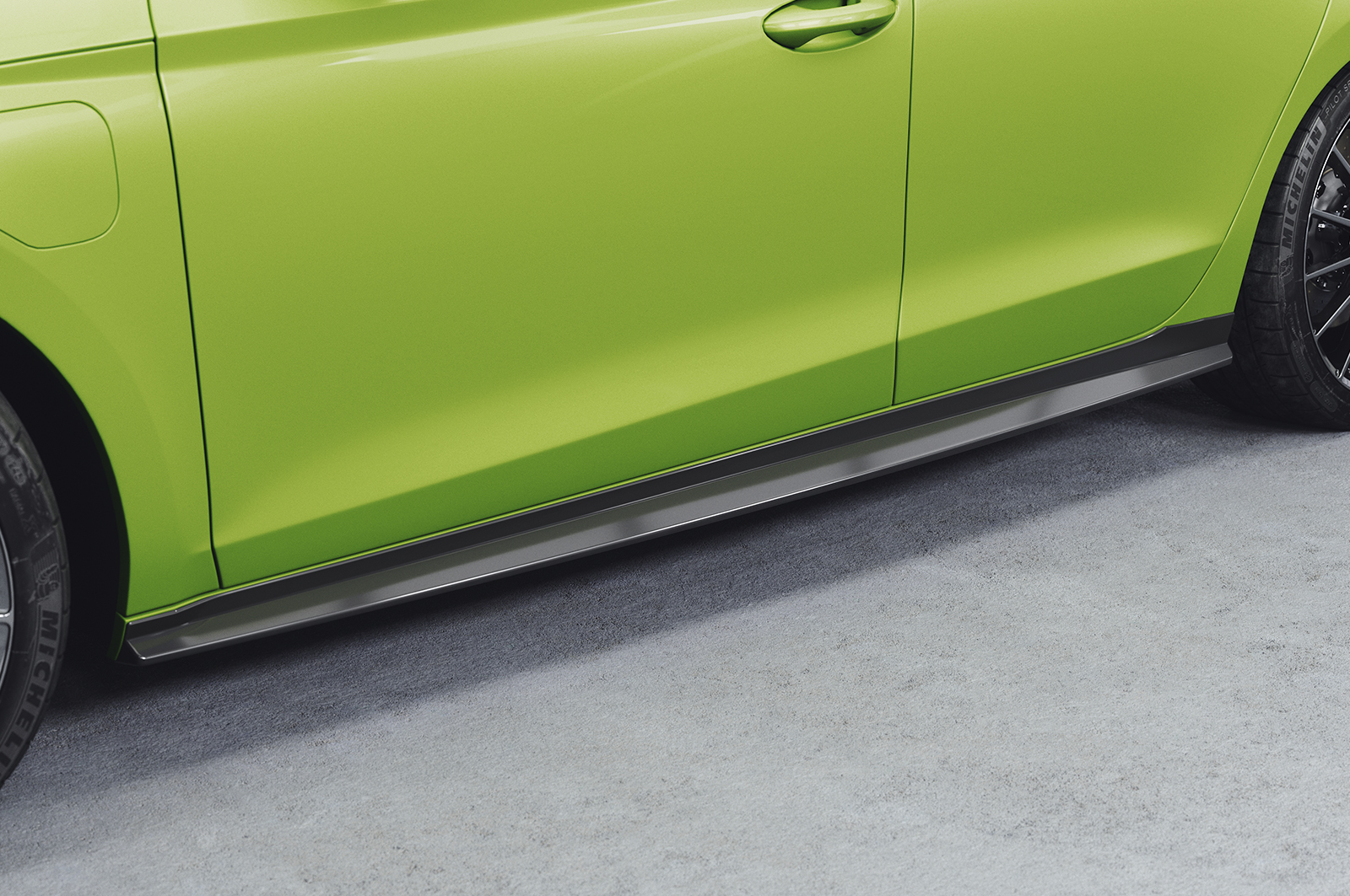 Zijskirts Skoda Octavia 4 VRS CSR Glans Zwart