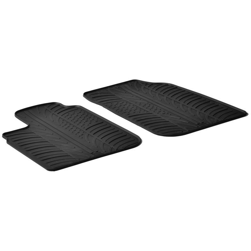Rubber car mats set  Dacia Logan Furgon/Pick-Up 2005- (T profile 2-pieces)
