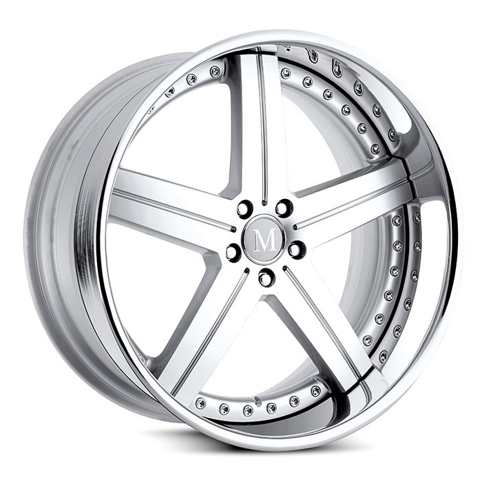 Velgen Mandrus Stuttgart 19x9,5 5x112 ET35 Zilver Machined Face