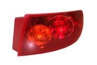 achterlicht, 4 drs Sedan, rood, buiten, links Mazda 3, 2003-2009