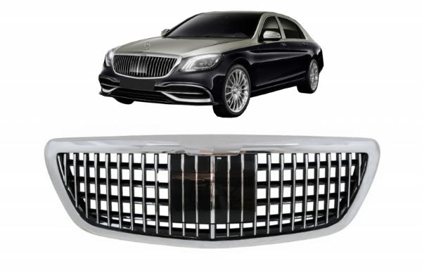 Grill Mercedes W222 Vertical Design Chroom