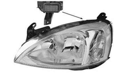 koplamp, Bosch, H7+H7, elektr verstelb, incl stelmotortje, links