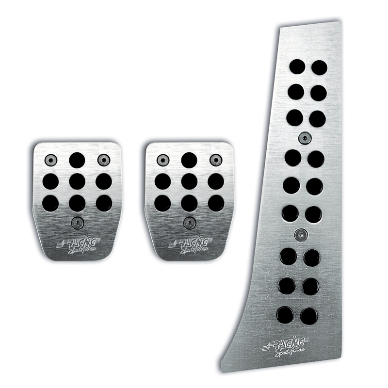 Simoni Racing Set Pedalen Special - Geborsteld Aluminum + Anti-Slip - Handgeschakeld