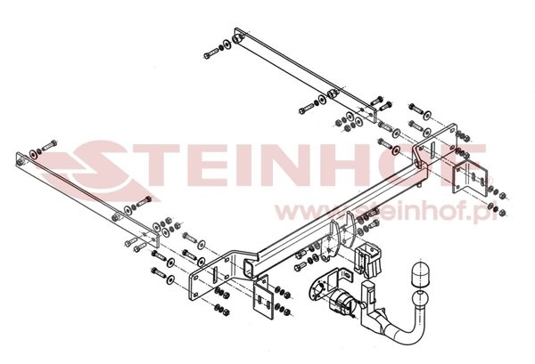 Trekhaak Mercedes S 204 Estate C-Class (excl. AMG) 10/2007-08/20