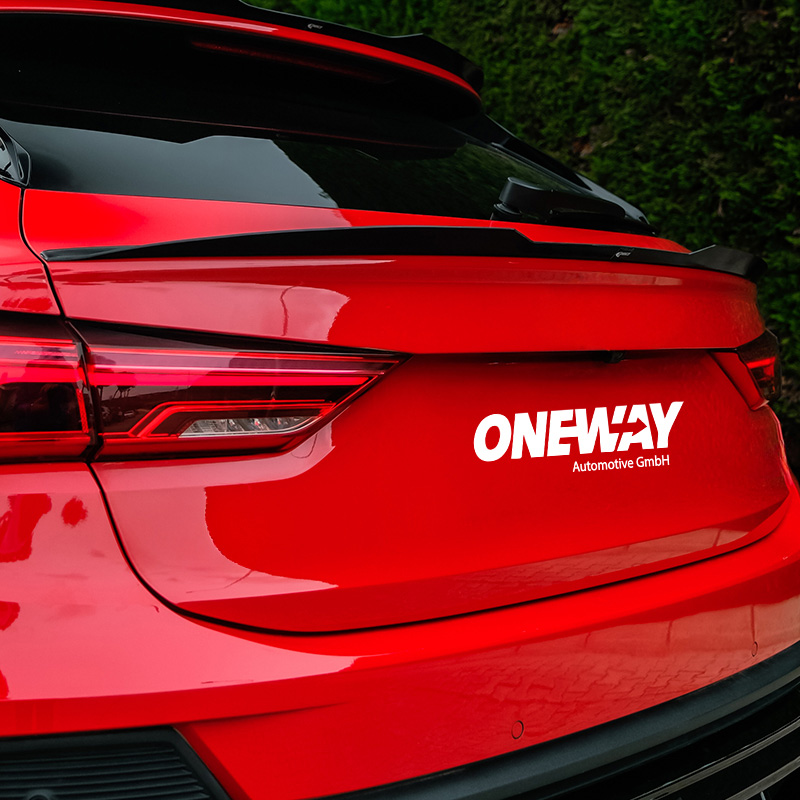 Oneway Trunk Spoiler  Audi Q3 (F3N) Sportback 2019-2025 incl. S-Line/RSQ3 - Gloss black