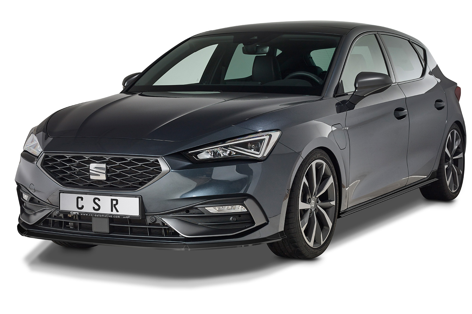 Voorspoiler Seat Leon 4 (Typ KL) CSR glans Zwart