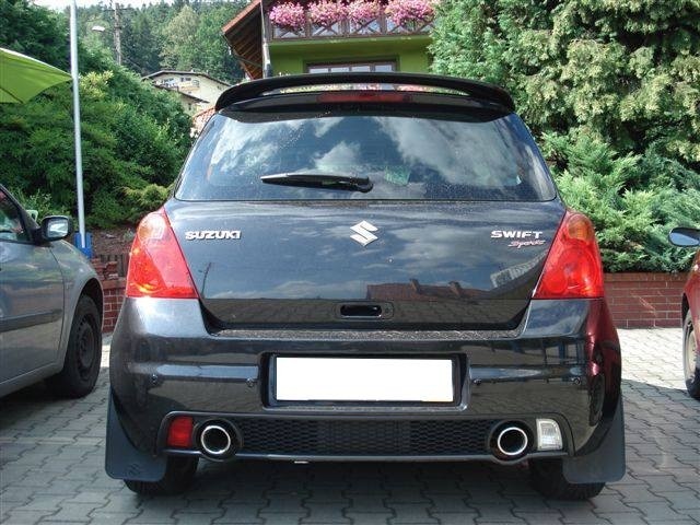 Einddemper duplex Suzuki Swift Sport 2006-2010 RVS eindstuk 100m