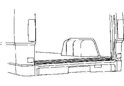 dorpel, achterdeuren Mercedes W601/W602, 207D, 1977 -