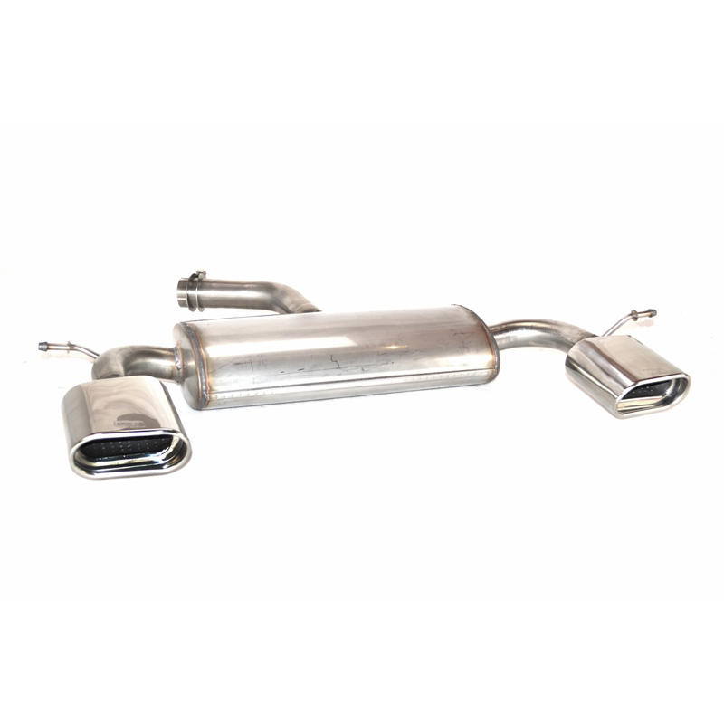 Double stainless steel sport exhaust  Volkswagen Golf VI HB 3/5-doors 1.4i 59kW/1.4TSi 90/118kW/2.0TDI 81/103kW 2008- 145x75mm