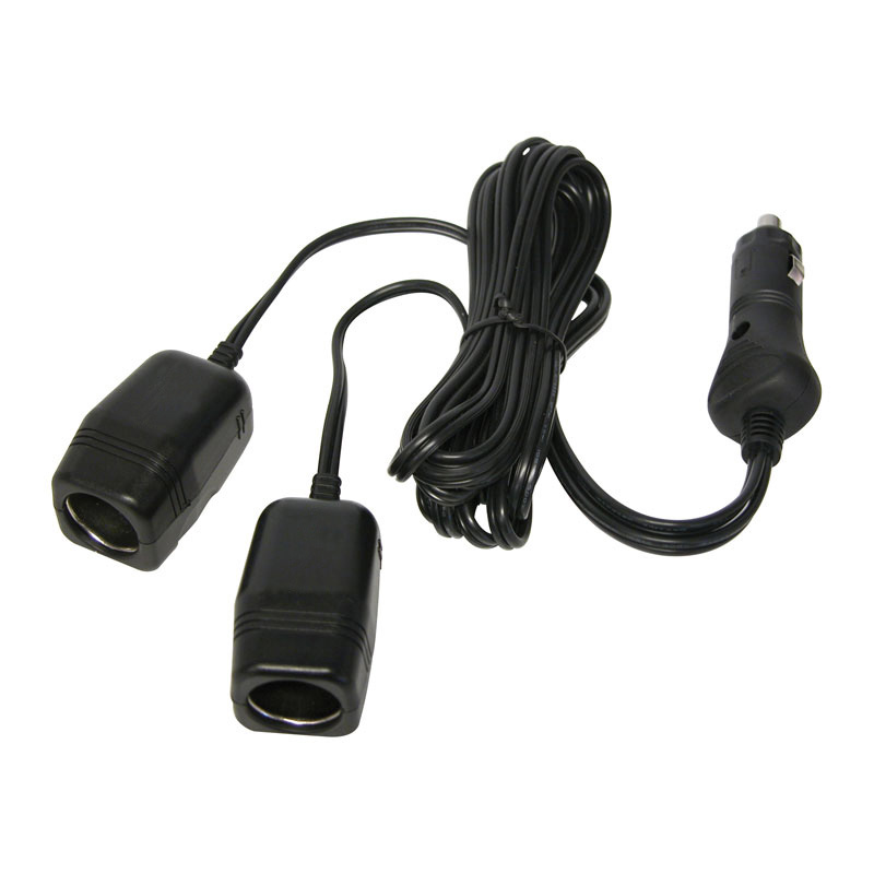 Carpoint Double Cigarette Lighter Socket with 2m Cable 12V 8A