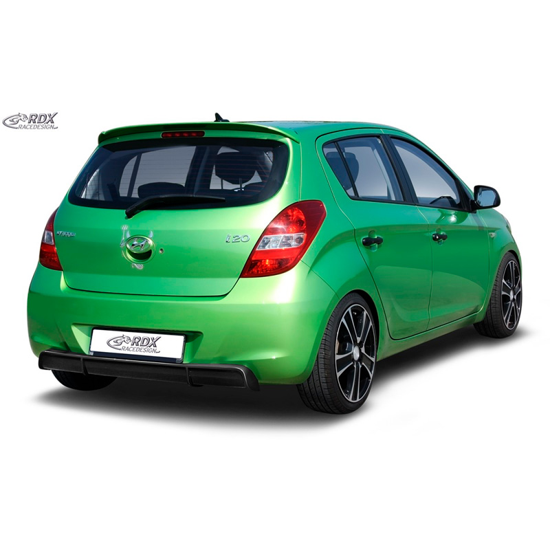 Rear bumper skirt 'Diffusor'  Hyundai i20 PB/PBT 2008-2012 (ABS glossy black)