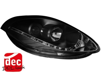 DAYLINE Headlights Fiat Bravo 07-10 black