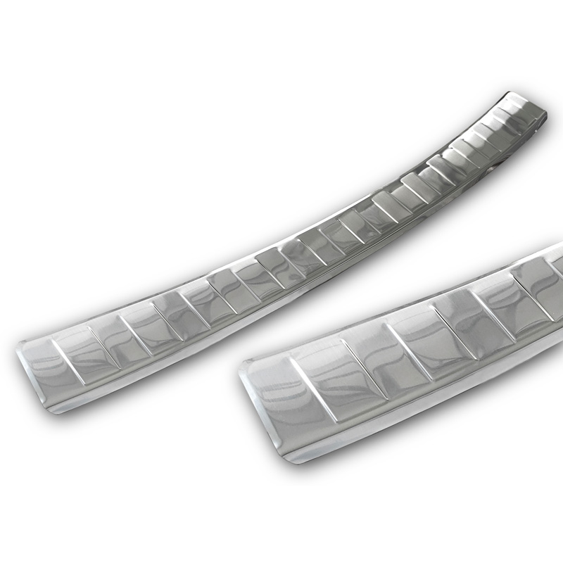 RVS Achterbumperprotector  Opel Corsa F Edition/Elegance HB 5-deurs 2019- 'Ribs' (excl. Equipment Ultimate)