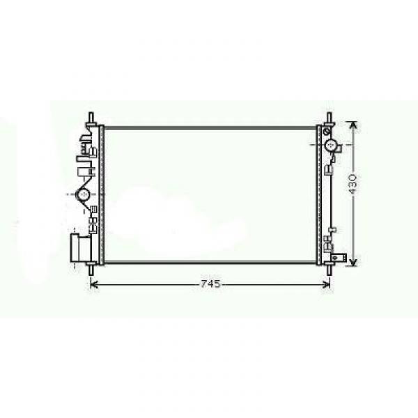 Radiator INSIGNIA 08->> 680x400x26. 2.8I TURBO