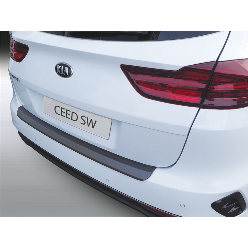 ABS Rear bumper protector  Kia Cee'd (CD) SW 2018- Black