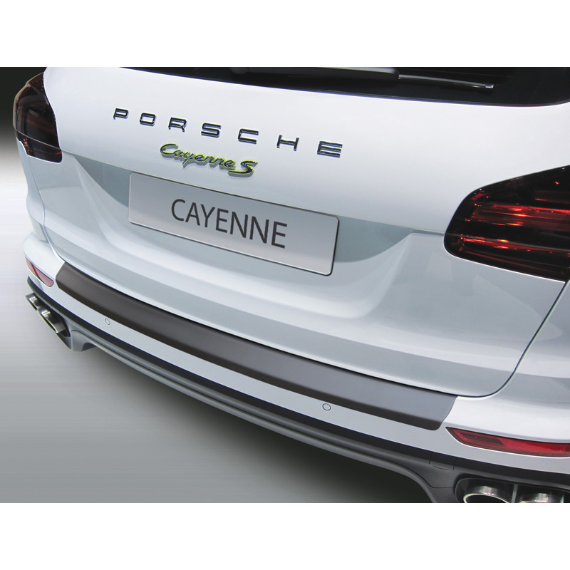 ABS Rear bumper protector  Porsche Cayenne 2014-2017 Black