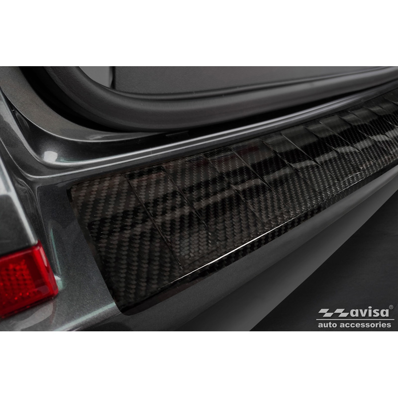 Real 3D Carbon Rear bumper protector  Volkswagen Caravelle T6 2015-2019 & Caravelle T6.1 2019- (with rear hatch) 'Ribs'