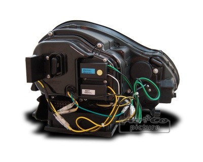 Koplampen Porsche Cayenne Xenon LED DRL Chroom