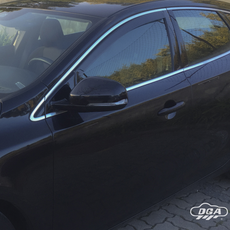 DGA Zijwindschermen  Volvo V40 HB 5-deurs 2012-2019 (2-delig)