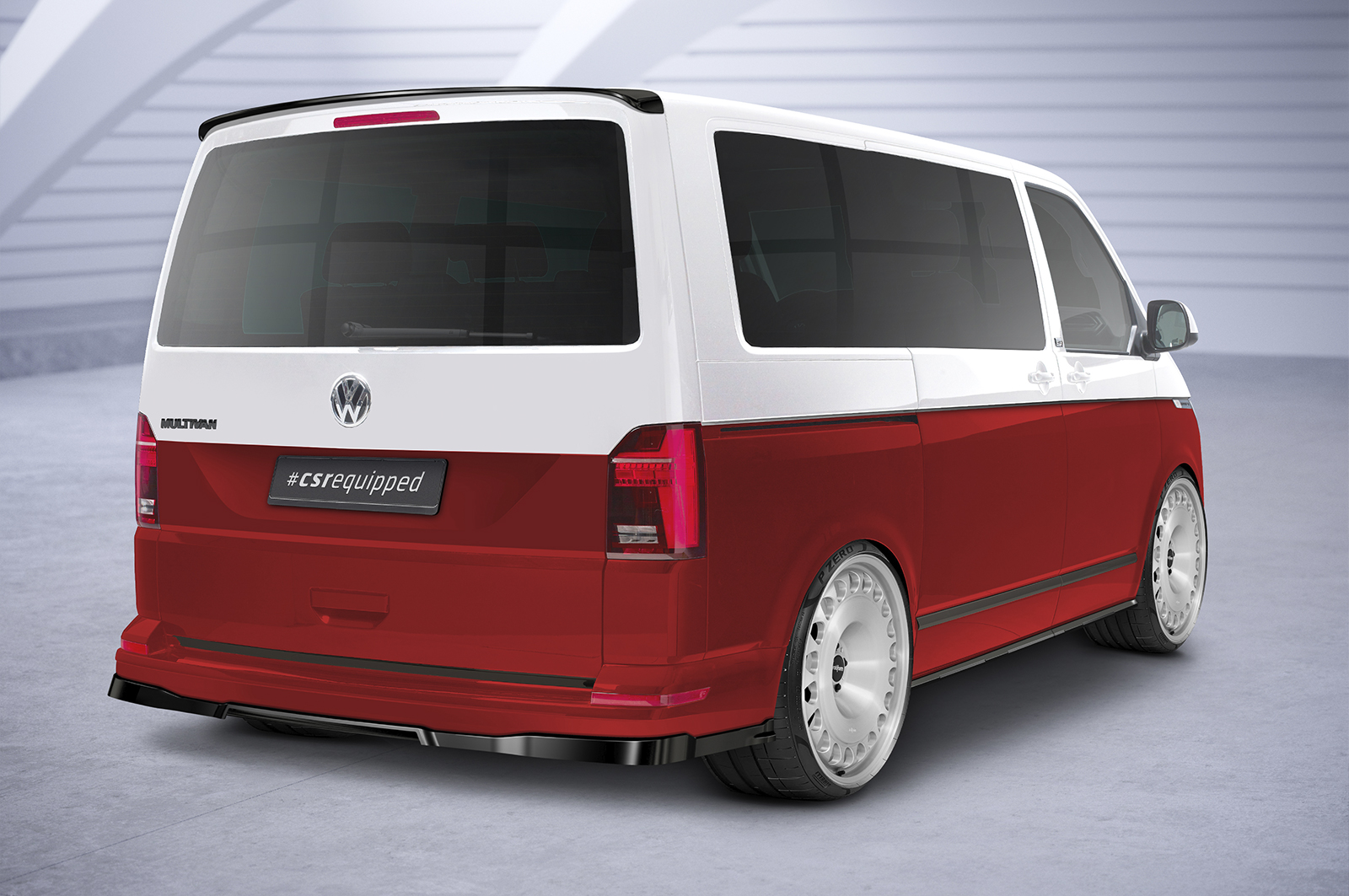 Spoiler Volkswagen Transporter T6 / T6.1 CSR Glans Zwart