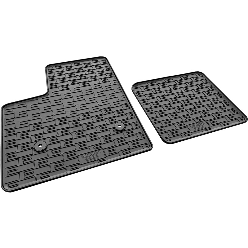 CIKCAR Rubber car mats set  Opel Rocks-e 2021- / Citroën Ami 2020- / Fiat Topolino 2023- (2-pieces + fixing system)