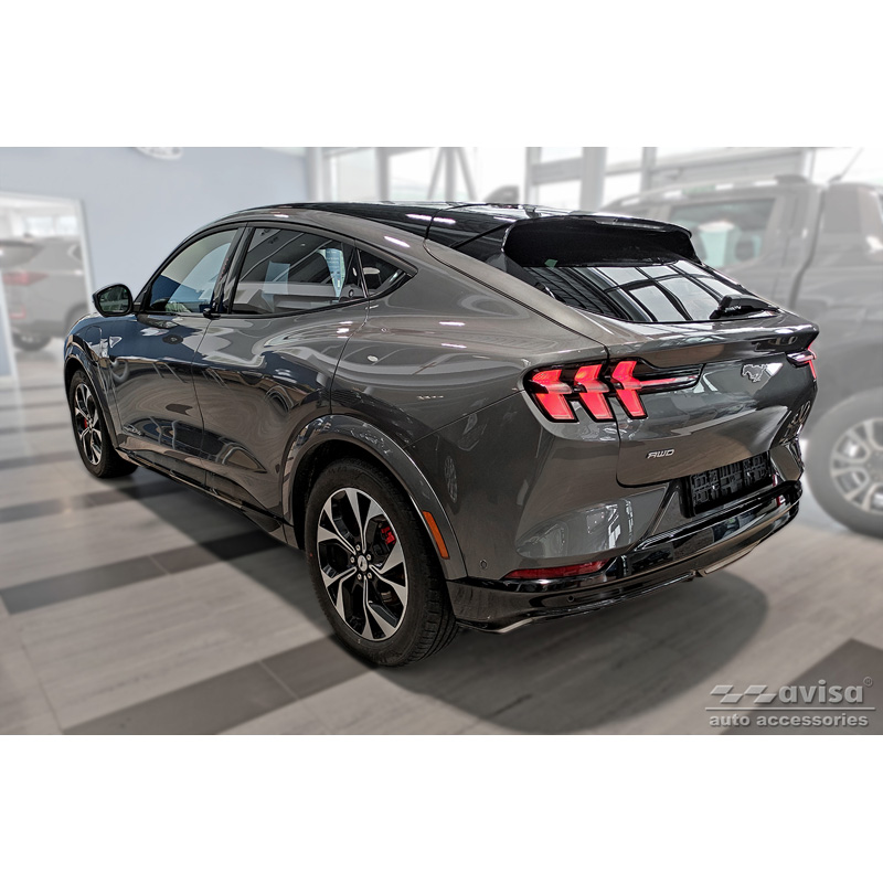 Zwart RVS Instaplijsten  Ford Mustang Mach-E 2020- 'Lines' - 4-delig