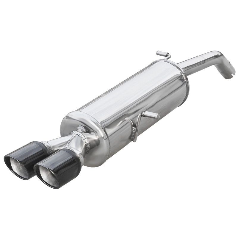 100% Inox Sport Exhaust  Citroën DS3 1.6i 16V Turbo 155hp 2010-Ø 50 2x80mm X-Race Black Edition