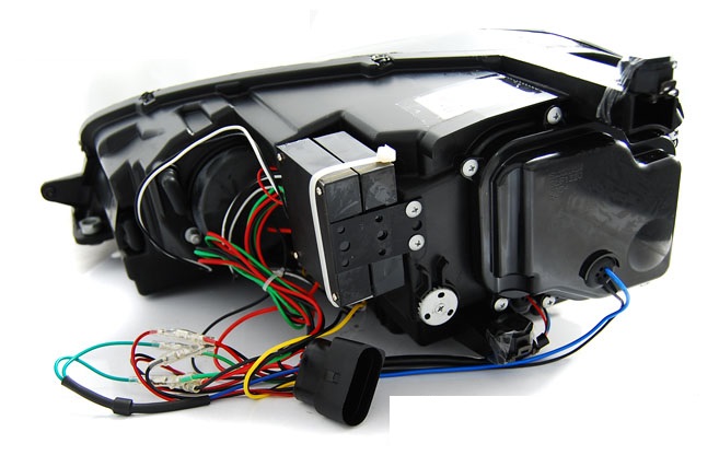 Headlights VW Golf VII with led DRL 12- black