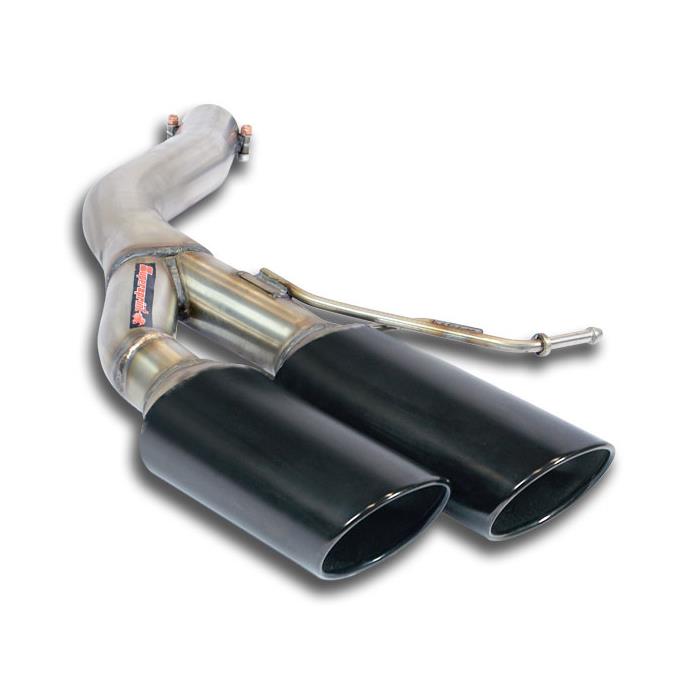 AUDI A6 C7 4G (Sedan + Avant) QUATTRO 3.0 TFSI V6 (310 Hp) 2012 -> 2014 Rear pipe Left 100x75 BLACK