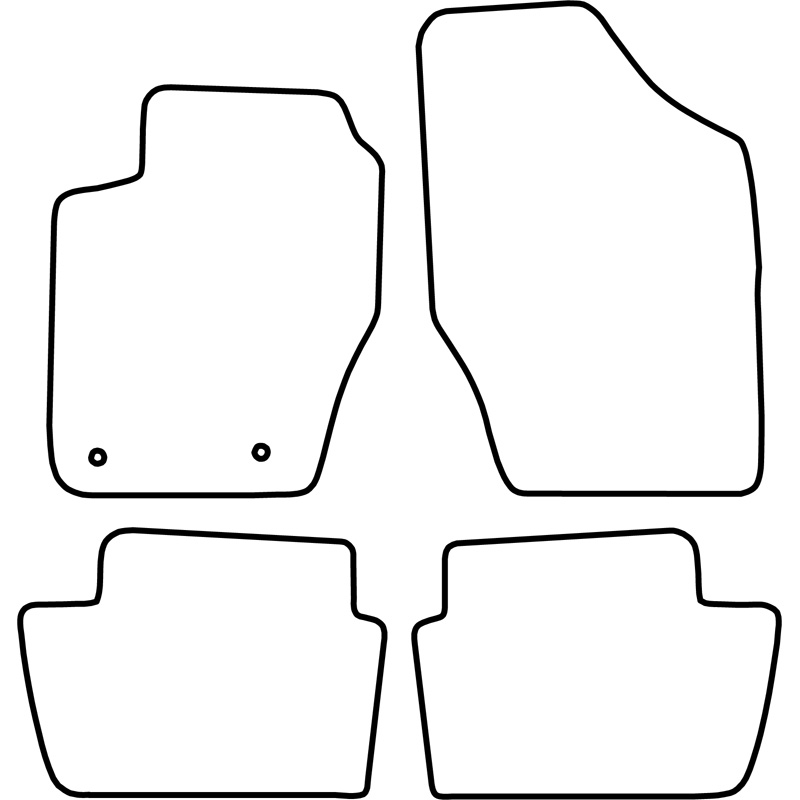 Set car mats  Peugeot 307 2001-2009