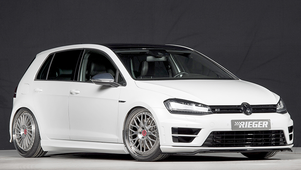 Spoilerzwaard Rieger VW Golf 7 R-Line 13-16 Glossy Black