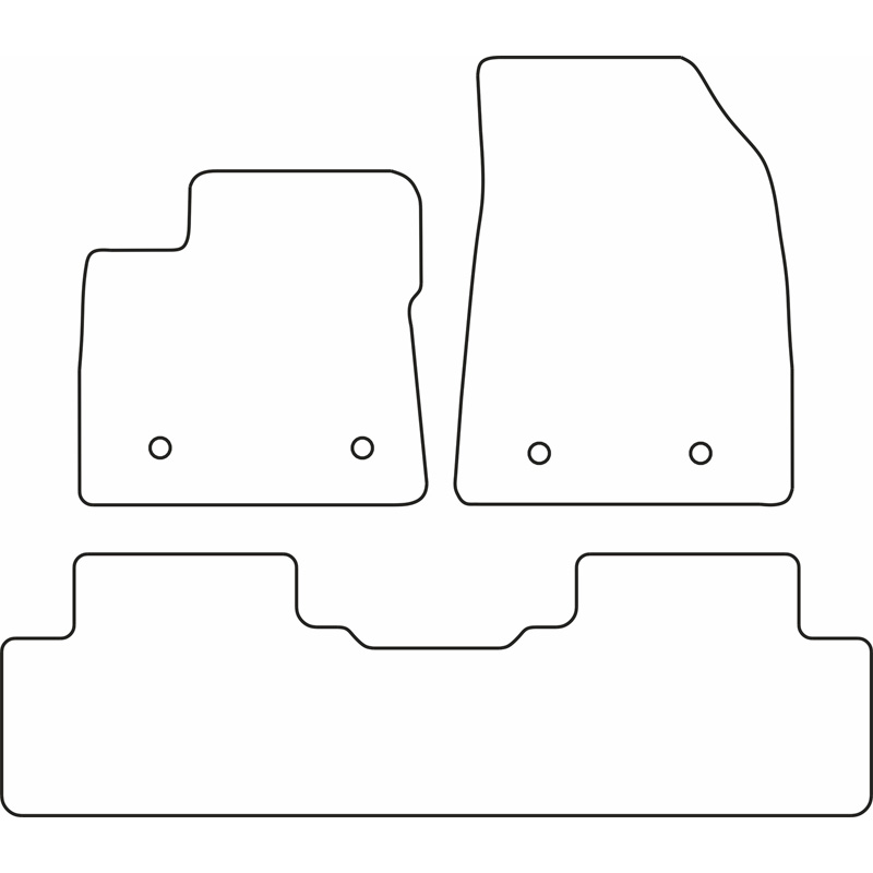 Set velour car mats  MG 5 (EV) SW 2020-