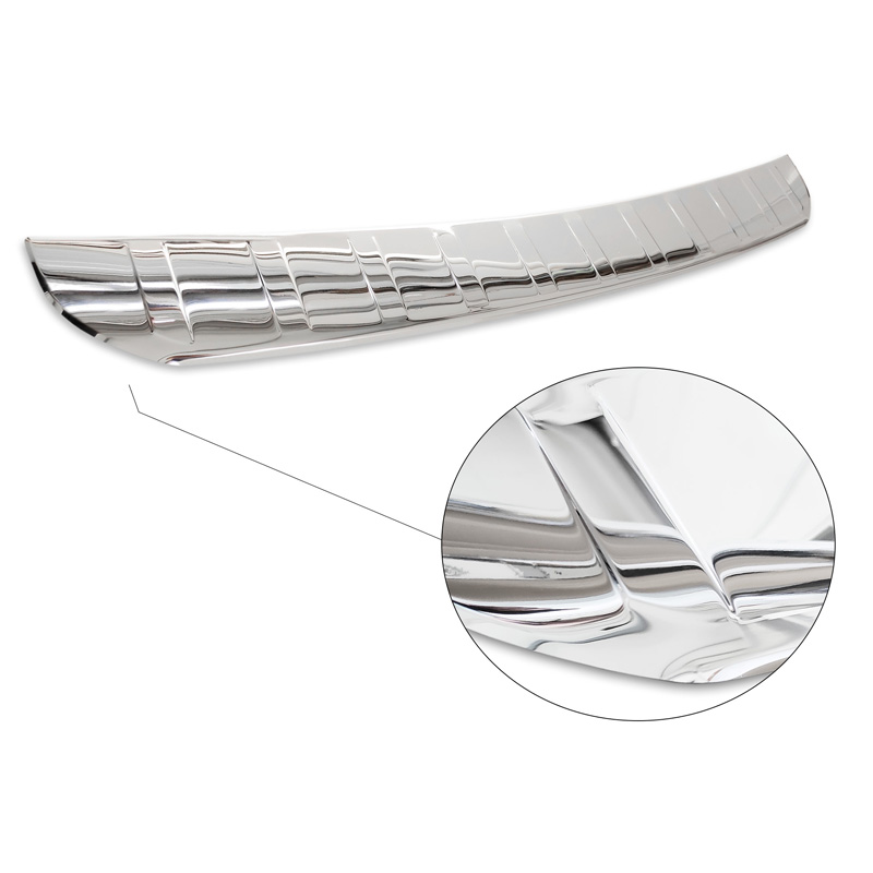 Chrome Stainless Steel Rear bumper protector Mercedes GLB (X247) incl. AMG 2019- 'Ribs'