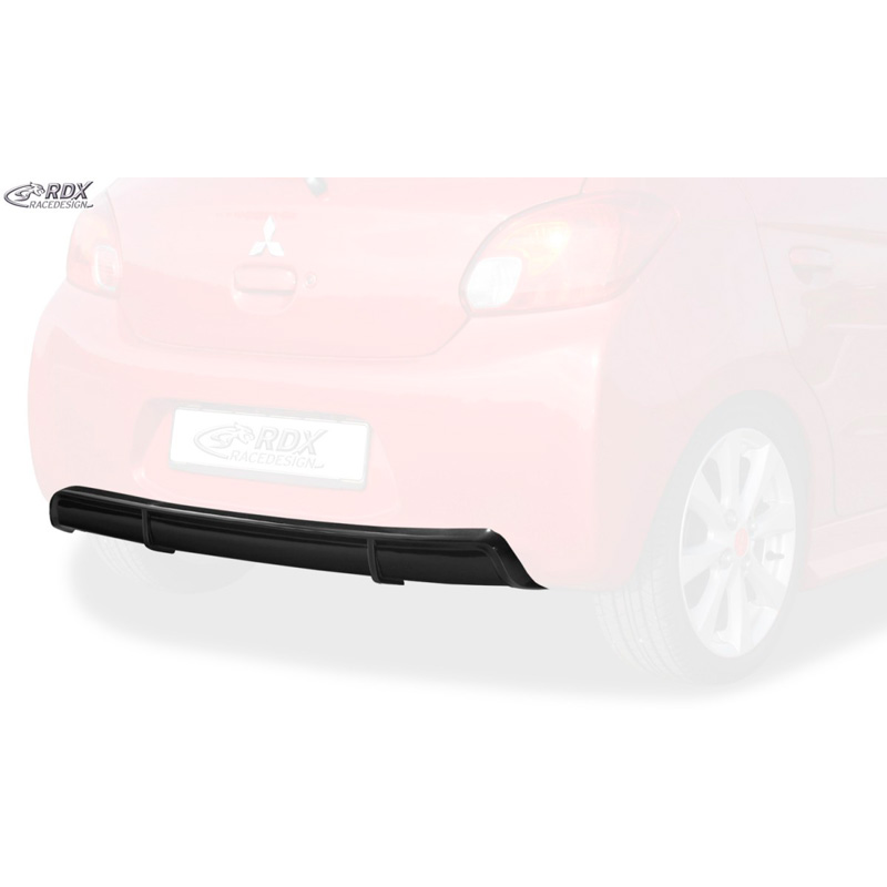 Rear bumper skirt 'Diffusor'  Mitsubishi Spacestar 2012-2016 (ABS glossy black)