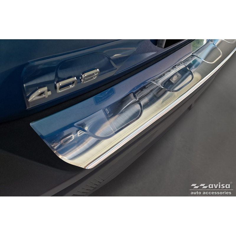 Stainless Steel Rear bumper protector  Peugeot 408 II Fastback 2023-