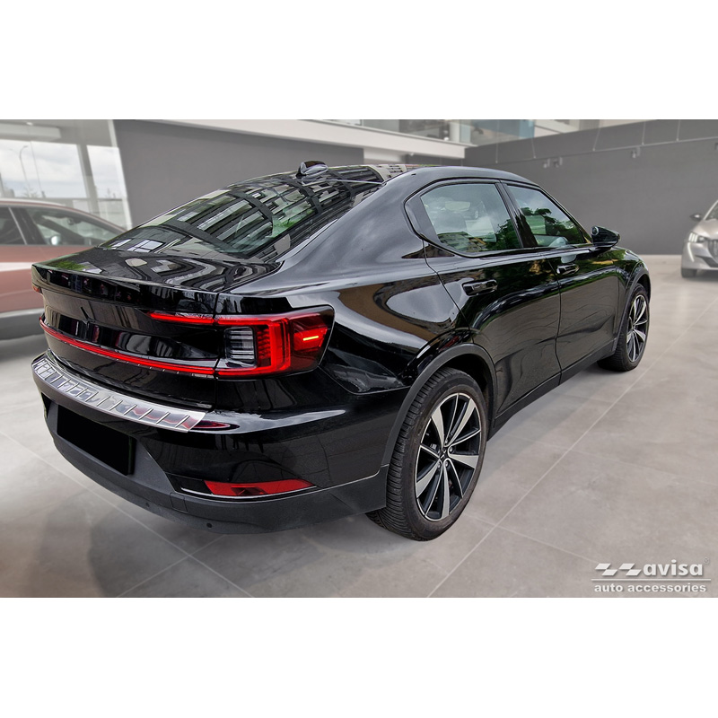 RVS Achterbumperprotector  Polestar 2 2019-2023 & Facelift 2023- 'Ribs'