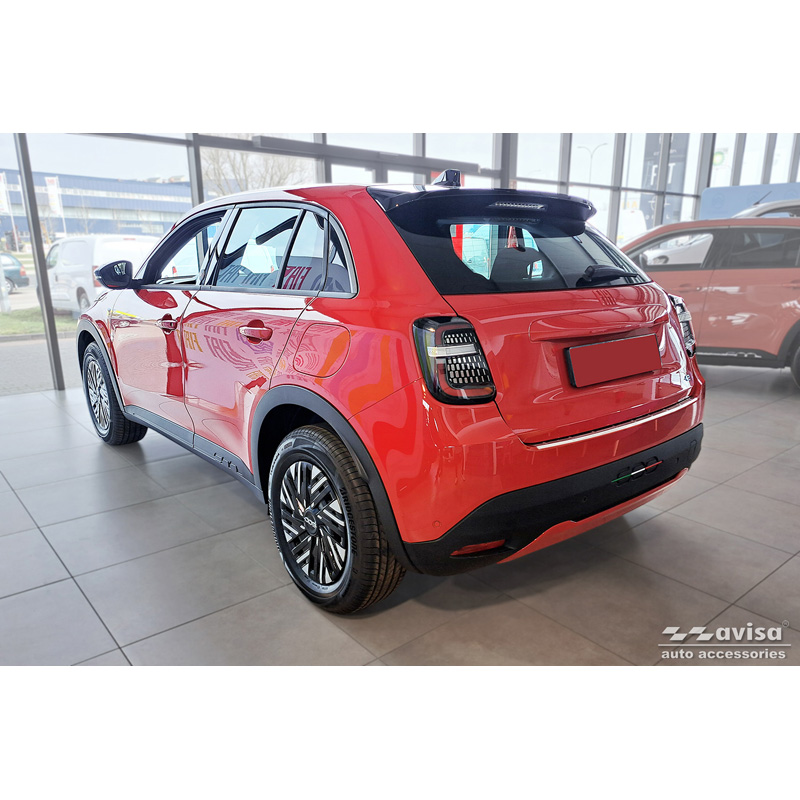 Stainless Steel Rear bumper protector  Fiat 600 Mild Hybrid / 600e 2023- 'Ribs'