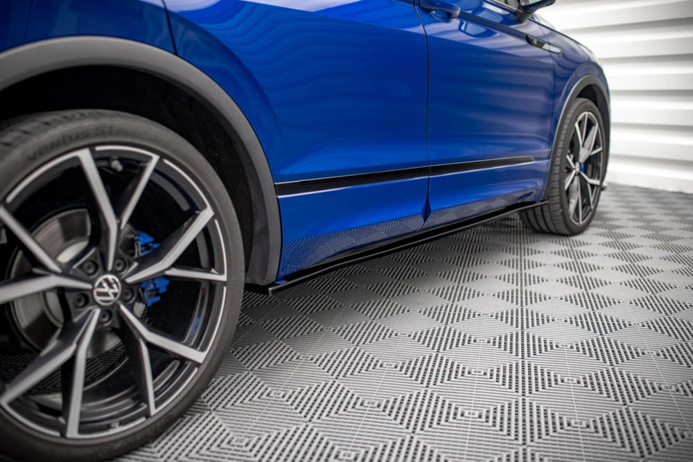 Zijskirts VW Tiguan R MK2 Facelift Maxton Glans Zwart