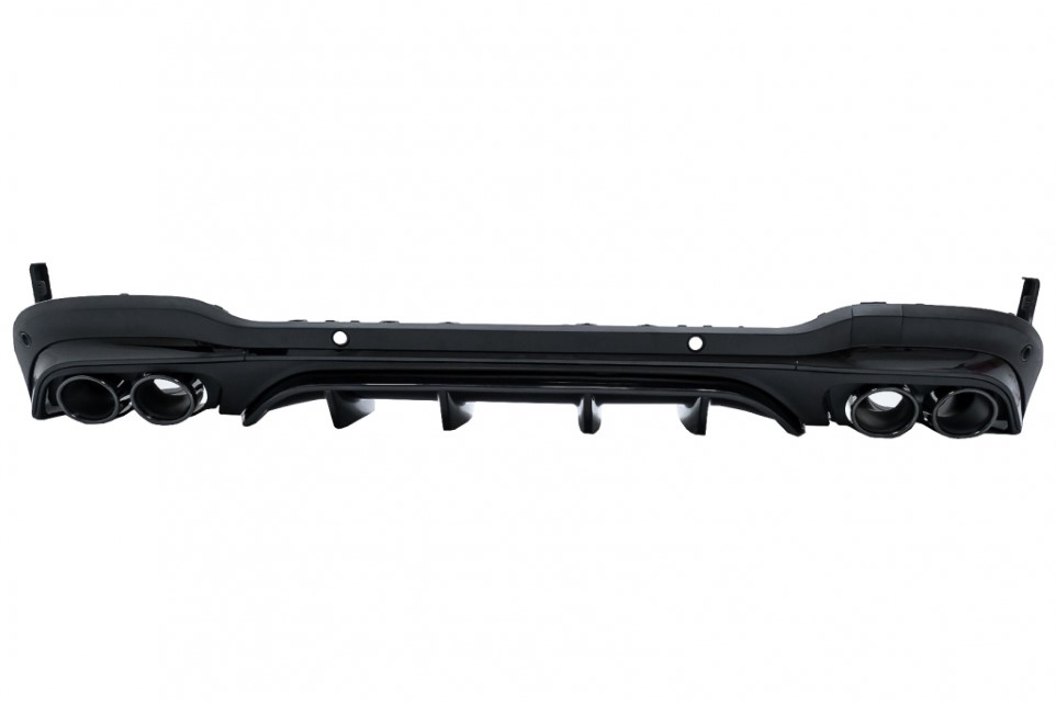 Diffusor Mercedes GLC X253 (2020-..) Facelift GLC43 incl. Uitlaat Stukken Zwart