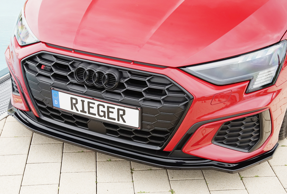 Voorspoiler Audi S3 / A3 S-Line 8Y Glanzend zwart