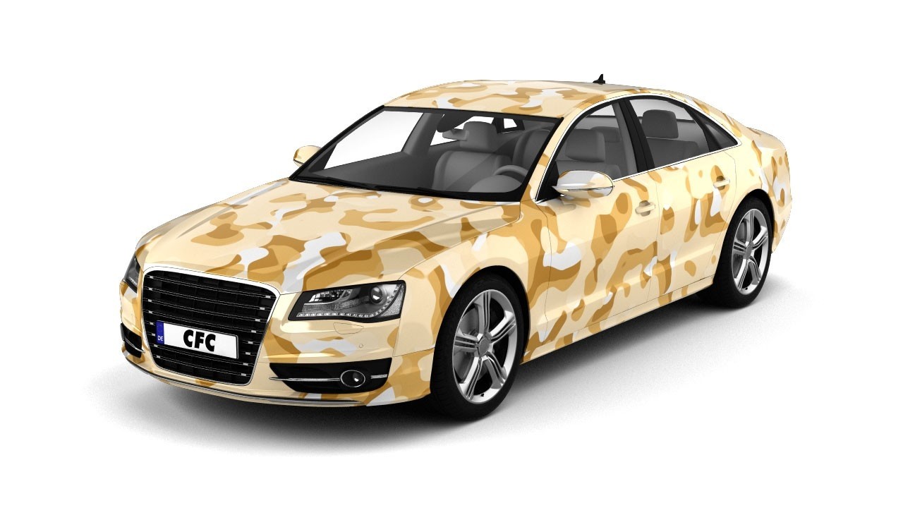 Car Wrap Folie Camouflage Desert Glans 150x100cm