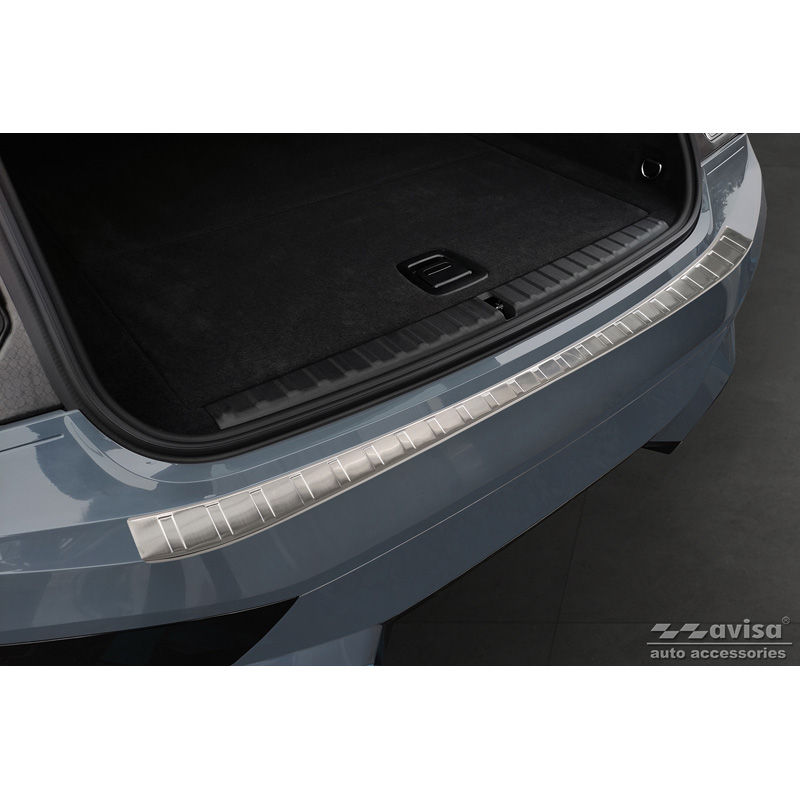 Stainless Steel Rear bumper protector  BMW iX (I20) 2021- 'Ribs'