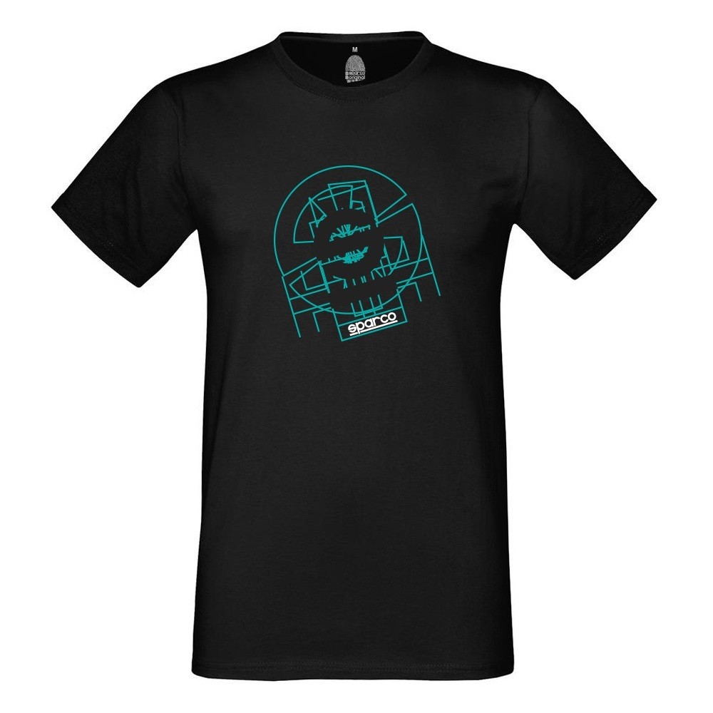 Sparco T-Shirt 'Tron' Zwart