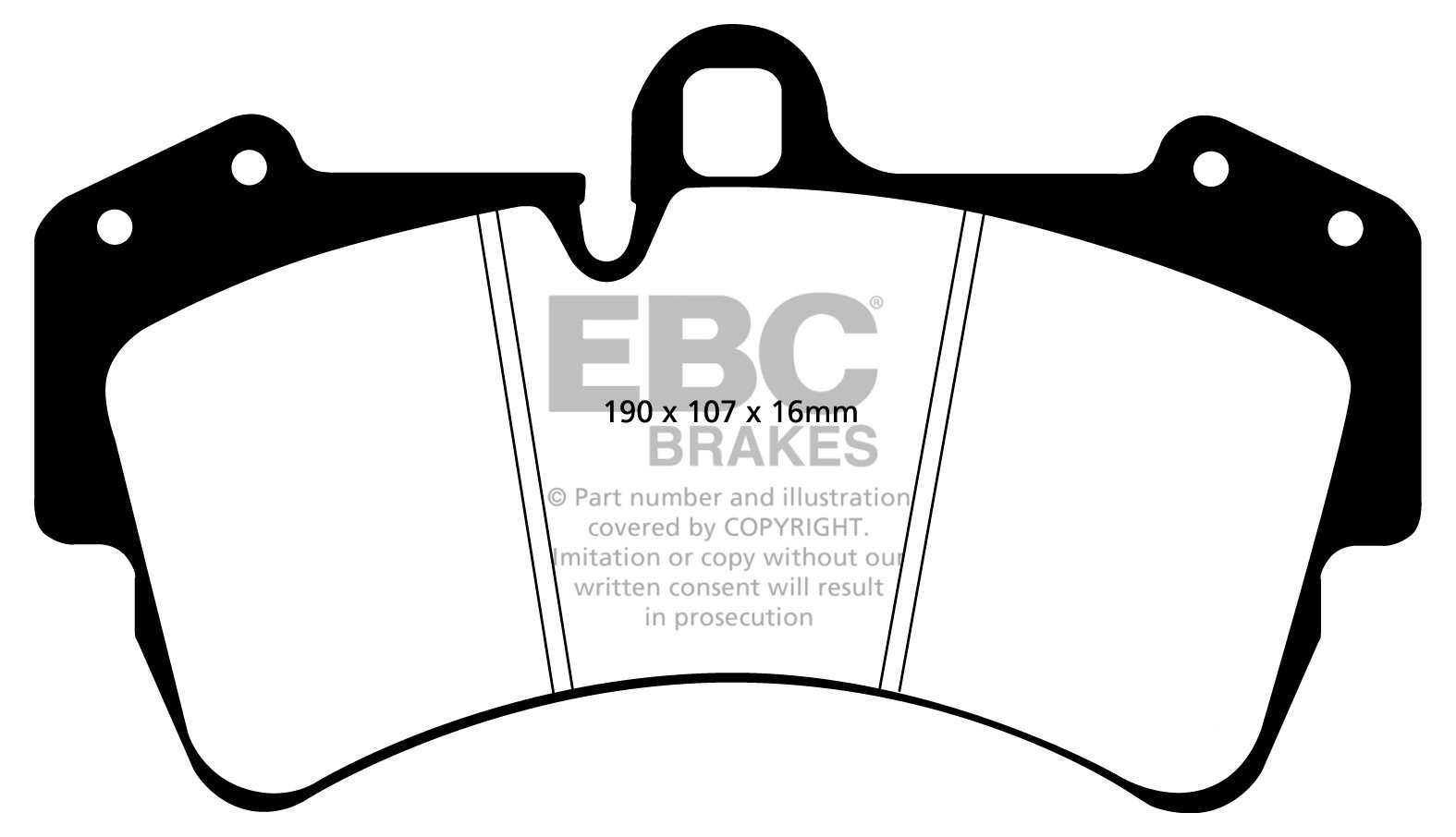 EBC Brakes AUDI Q7  3.6 2006-2009 Remblokken voorzijde yellowstu