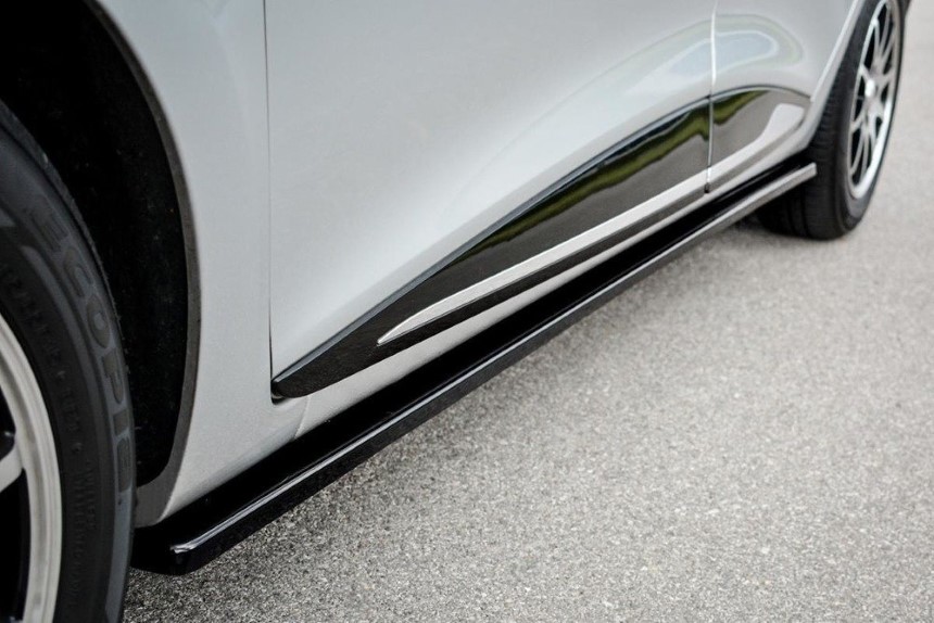 Zijskirts Renault Clio 4 Maxton Design glans zwart