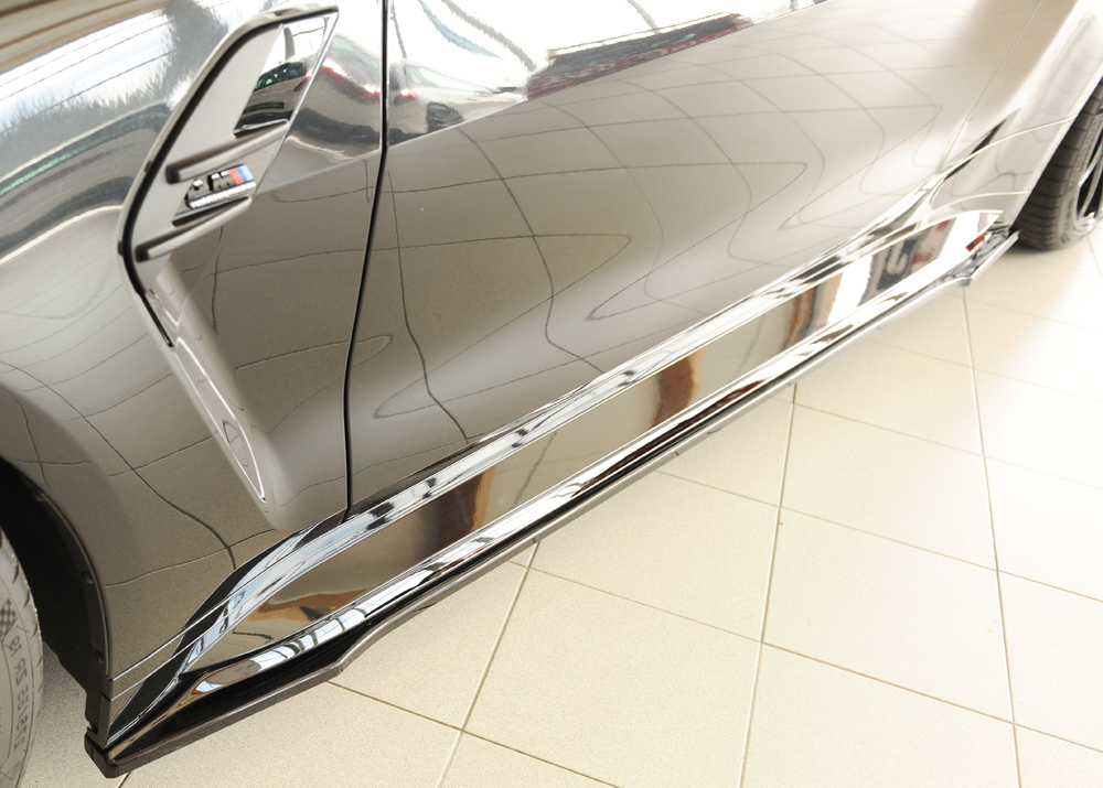 Zijskirts BMW 3-series G80 M3 03.21-  glans zwart