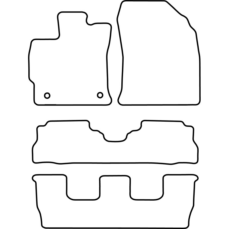 Set velour car mats  Toyota Prius Wagon 2012-
